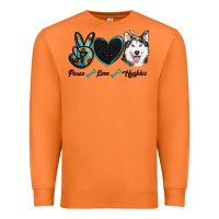 Carrot peace love huskies Premium Sweatshirt - RanaPortraitStore