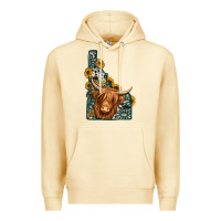 Pina Colada idaho map long haired cow Premium Hoodie - Jasminsmagicworld