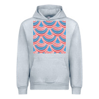 Heather Grey american flag seamless pattern Urban Hoodie - BundleAndBundleShop