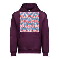 Mauve Wine american flag seamless pattern Urban Hoodie - BundleAndBundleShop