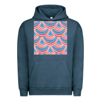Pigment Midnight Navy american flag seamless pattern Urban Hoodie - BundleAndBundleShop