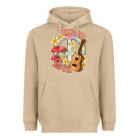 Mushroom hippie soul with peace Heavyweight Hoodie - texasbilliewilder