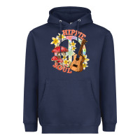 Hippie Soul With Peace Heavyweight Hoodie | Teevron