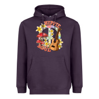 Plum hippie soul with peace Heavyweight Hoodie - texasbilliewilder