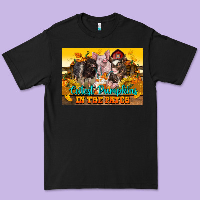 Cutest Pumpkin In The Patch Pig Premium Tee Designed By Lillyallendesigns