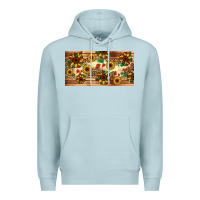 Blue Mist juneteenth sunflower's licence plate template Premium Hoodie - Artiststas