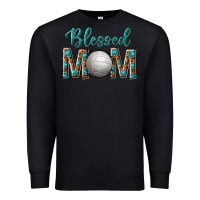 Black western blessed mom with volleyball Premium Sweatshirt - texasbilliewilder