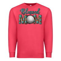 Cardinal western blessed mom with volleyball Premium Sweatshirt - texasbilliewilder