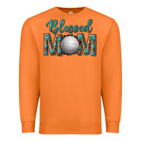 Carrot western blessed mom with volleyball Premium Sweatshirt - texasbilliewilder