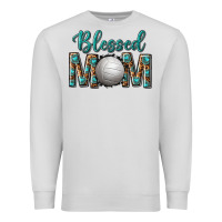 Dove Grey western blessed mom with volleyball Premium Sweatshirt - texasbilliewilder