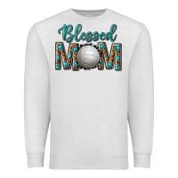 Oatmeal Heather western blessed mom with volleyball Premium Sweatshirt - texasbilliewilder