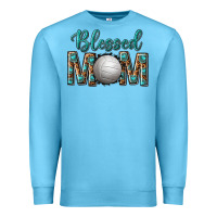Ocean Blue western blessed mom with volleyball Premium Sweatshirt - texasbilliewilder