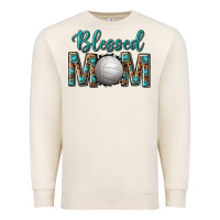 Sandshell western blessed mom with volleyball Premium Sweatshirt - texasbilliewilder