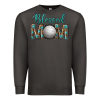 Smoke western blessed mom with volleyball Premium Sweatshirt - texasbilliewilder