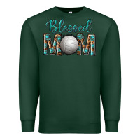 Sports Green western blessed mom with volleyball Premium Sweatshirt - texasbilliewilder
