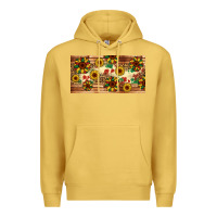 Antique Gold juneteenth sunflower's licence plate template Premium Hoodie - Artiststas