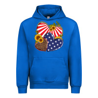 Cobalt america heart and sunflower Urban Hoodie - Artiststas