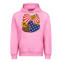 Fuchsia Pink america heart and sunflower Urban Hoodie - Artiststas
