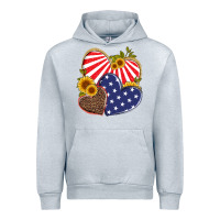 Heather Grey america heart and sunflower Urban Hoodie - Artiststas