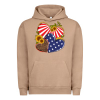 Pigment Burro america heart and sunflower Urban Hoodie - Artiststas