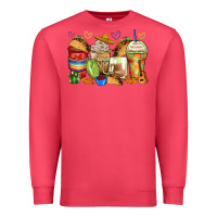 Cardinal tacos coffee cups Premium Sweatshirt - Zillion Design Studio
