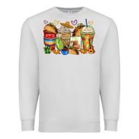 Dove Grey tacos coffee cups Premium Sweatshirt - Zillion Design Studio