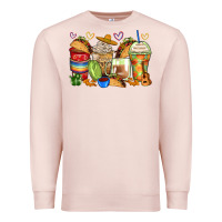 Pale Pink tacos coffee cups Premium Sweatshirt - Zillion Design Studio