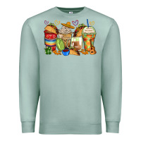 Seafoam tacos coffee cups Premium Sweatshirt - Zillion Design Studio