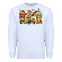 White tacos coffee cups Premium Sweatshirt - Zillion Design Studio