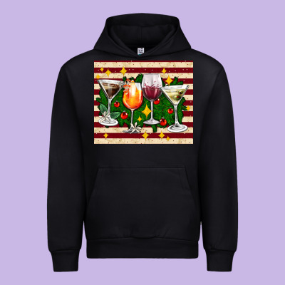 Christmas Cocktail Urban Hoodie Designed By Adodesignshop