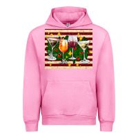 Fuchsia Pink Christmas cocktail Urban Hoodie - AdoDesignShop