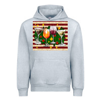 Heather Grey Christmas cocktail Urban Hoodie - AdoDesignShop