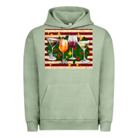 Pigment Oil Green Christmas cocktail Urban Hoodie - AdoDesignShop