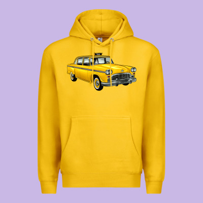 Taxi Cab Premium Hoodie Designed By Artiststas