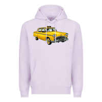 Lilac taxi cab Premium Hoodie - Artiststas