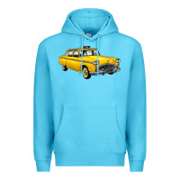 Ocean Blue taxi cab Premium Hoodie - Artiststas