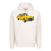 Pale Pink taxi cab Premium Hoodie - Artiststas