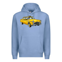 Colony Blue taxi cab Premium Hoodie - Artiststas