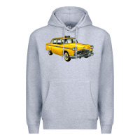 Heather Grey taxi cab Premium Hoodie - Artiststas