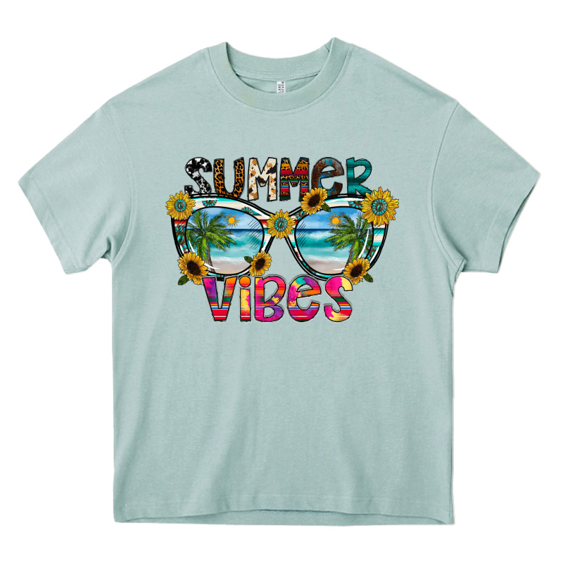 Summer Vibes Heavy Core Tee by CowhideDigitalArt | Teevron