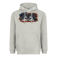 Moon Dust Wolf eyes american flag Heavyweight Hoodie - RanaPortraitStore