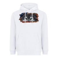 White Wolf eyes american flag Heavyweight Hoodie - RanaPortraitStore