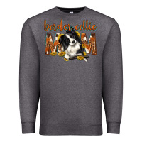 Charcoal Heather western border collie mom Premium Sweatshirt - texasbilliewilder