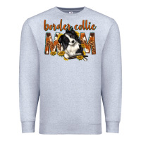 Heather Grey western border collie mom Premium Sweatshirt - texasbilliewilder