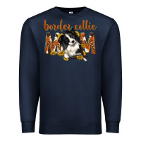 Navy western border collie mom Premium Sweatshirt - texasbilliewilder