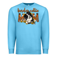 Ocean Blue western border collie mom Premium Sweatshirt - texasbilliewilder