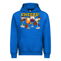 Cobalt Cheers Christmas Coctail Urban Hoodie - AdoDesignShop