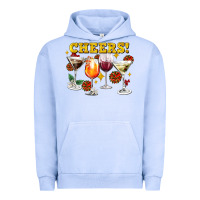 Pigment Grape Ice Cheers Christmas Coctail Urban Hoodie - AdoDesignShop