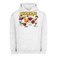 Pigment Lunar Rock Cheers Christmas Coctail Urban Hoodie - AdoDesignShop