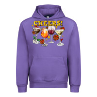 Tulip Cheers Christmas Coctail Urban Hoodie - AdoDesignShop